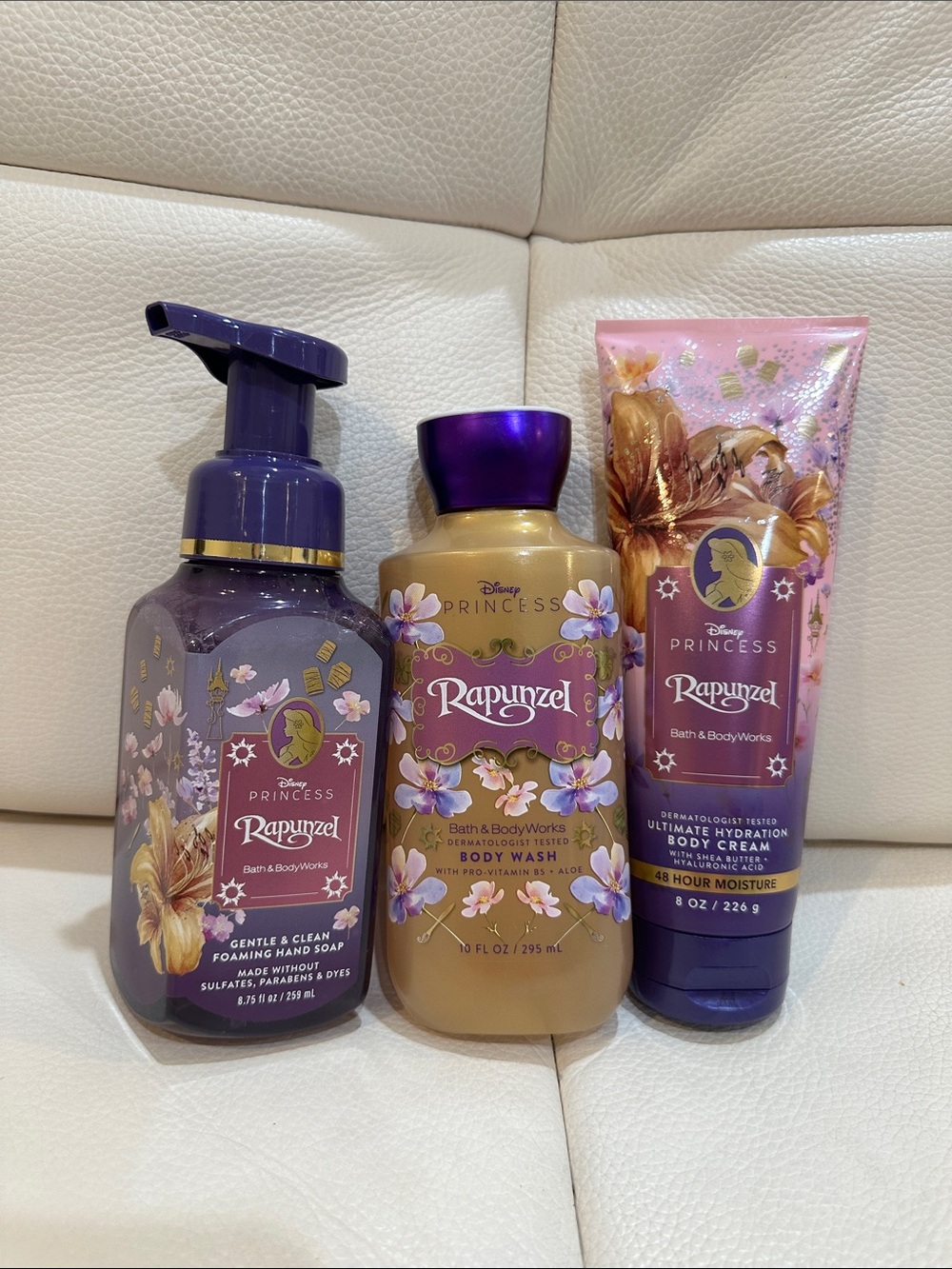 Bath & Body Works Disney Princess Rapunzel 3 pieces Bundle